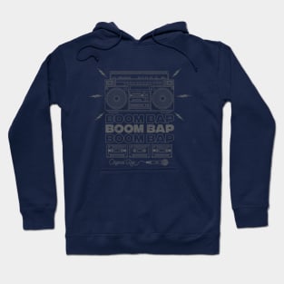 Boom Box Grey Hoodie